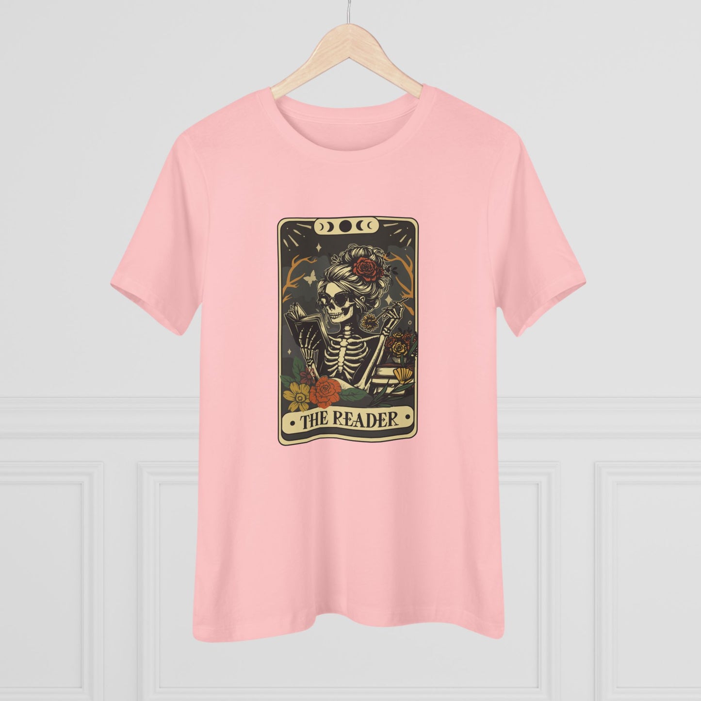 Tarot Skeleton “The Reader” Women's Cotton Tee