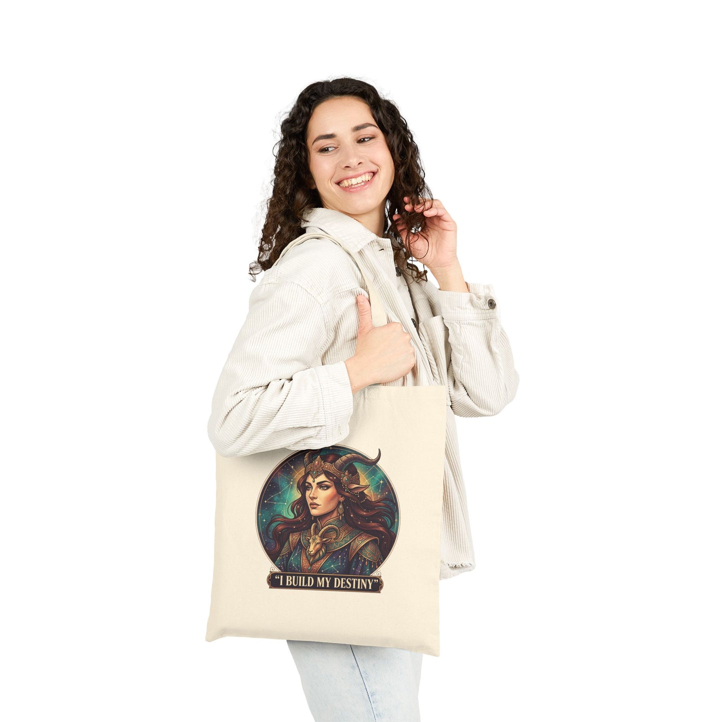 Tote Bag — 'I Build My Destiny' -Capricorn