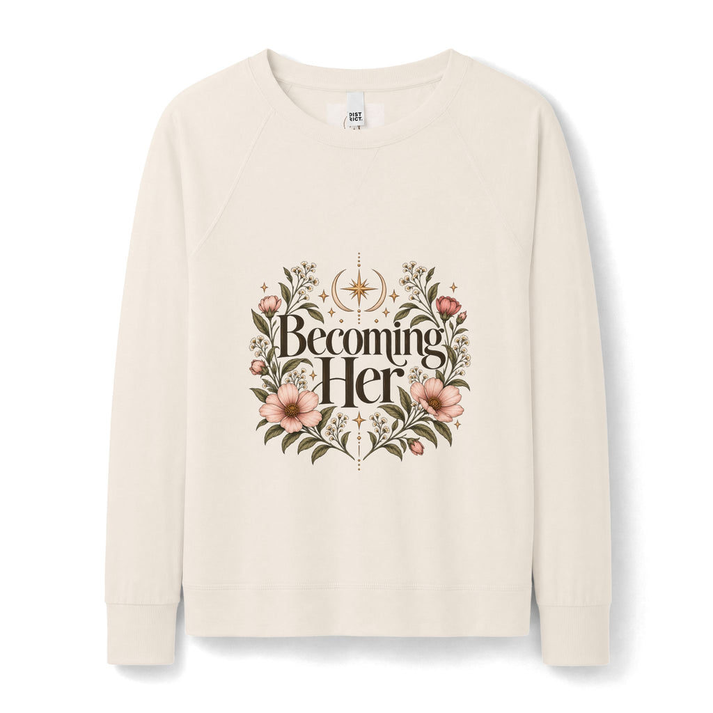 Becoming Her Floral Crewneck Sweatshirt 🌸✨