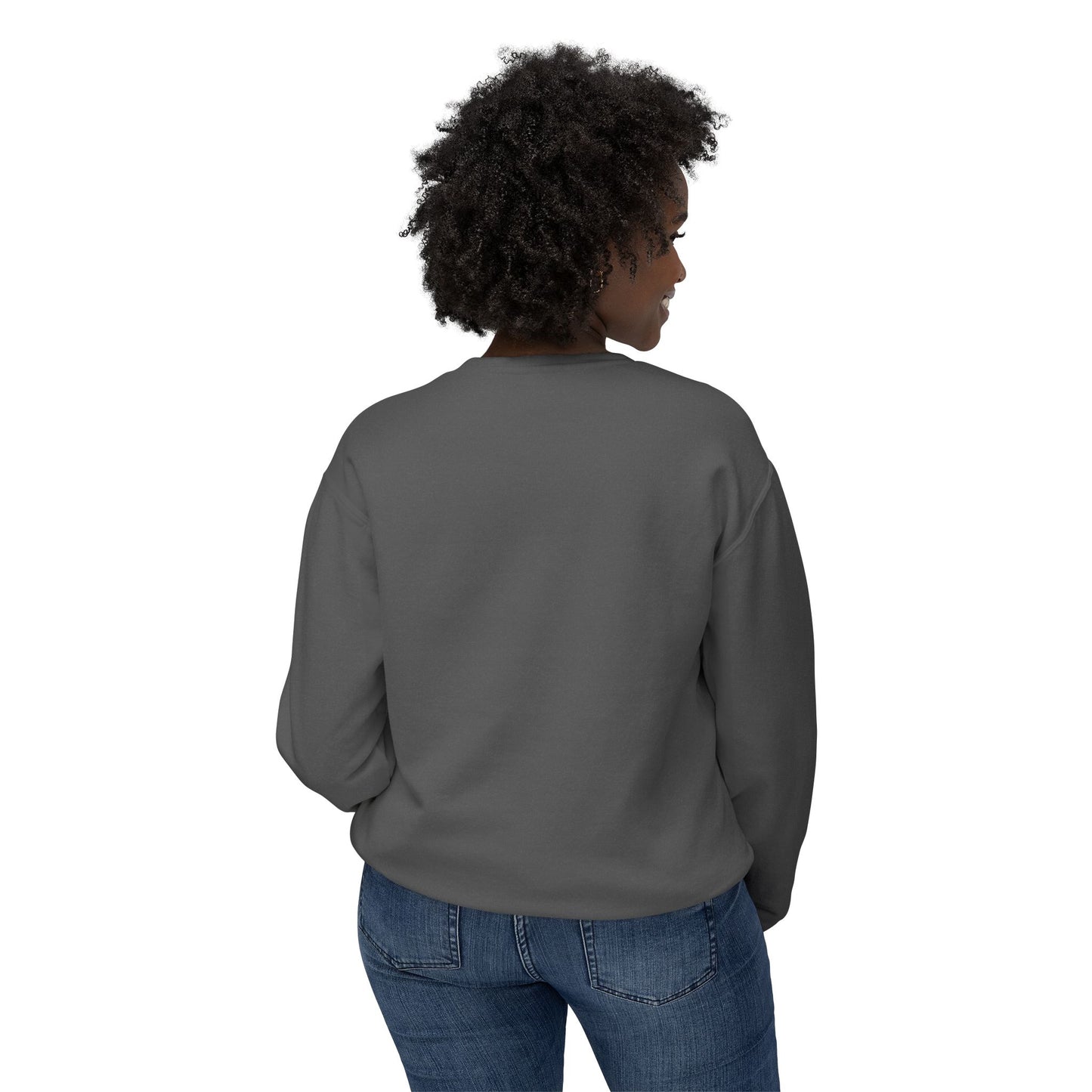 Crewneck Sweatshirt — "Surround Yourself with Positive Vibes"