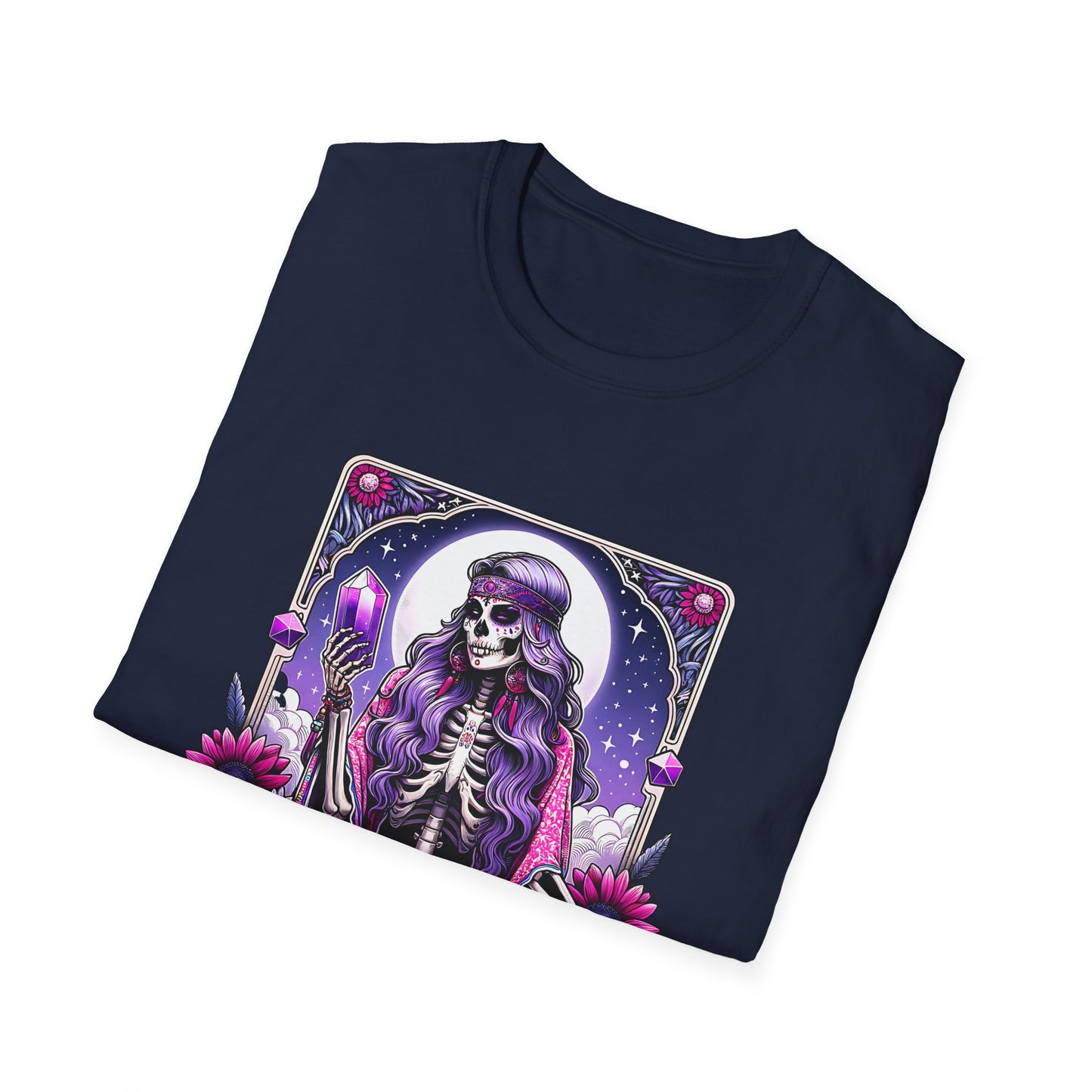 Spiritual Baddie Skeleton Tarot T-Shirt