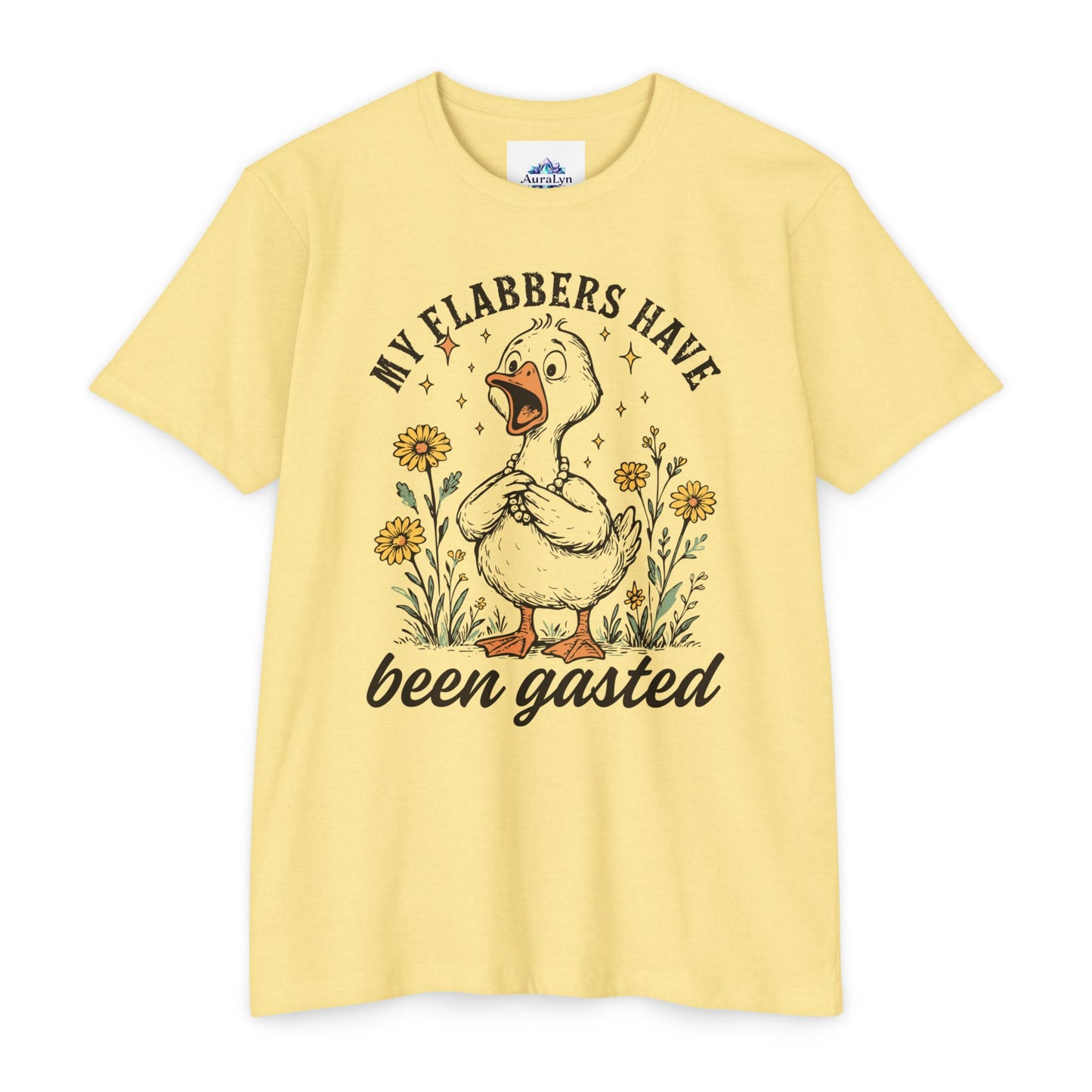 My Flabbers Have Been Gasted Duck T-Shirt — Funny Vintage Duck Graphic Tee