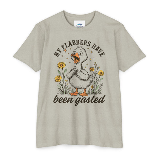 My Flabbers Have Been Gasted Duck T-Shirt — Funny Vintage Duck Graphic Tee