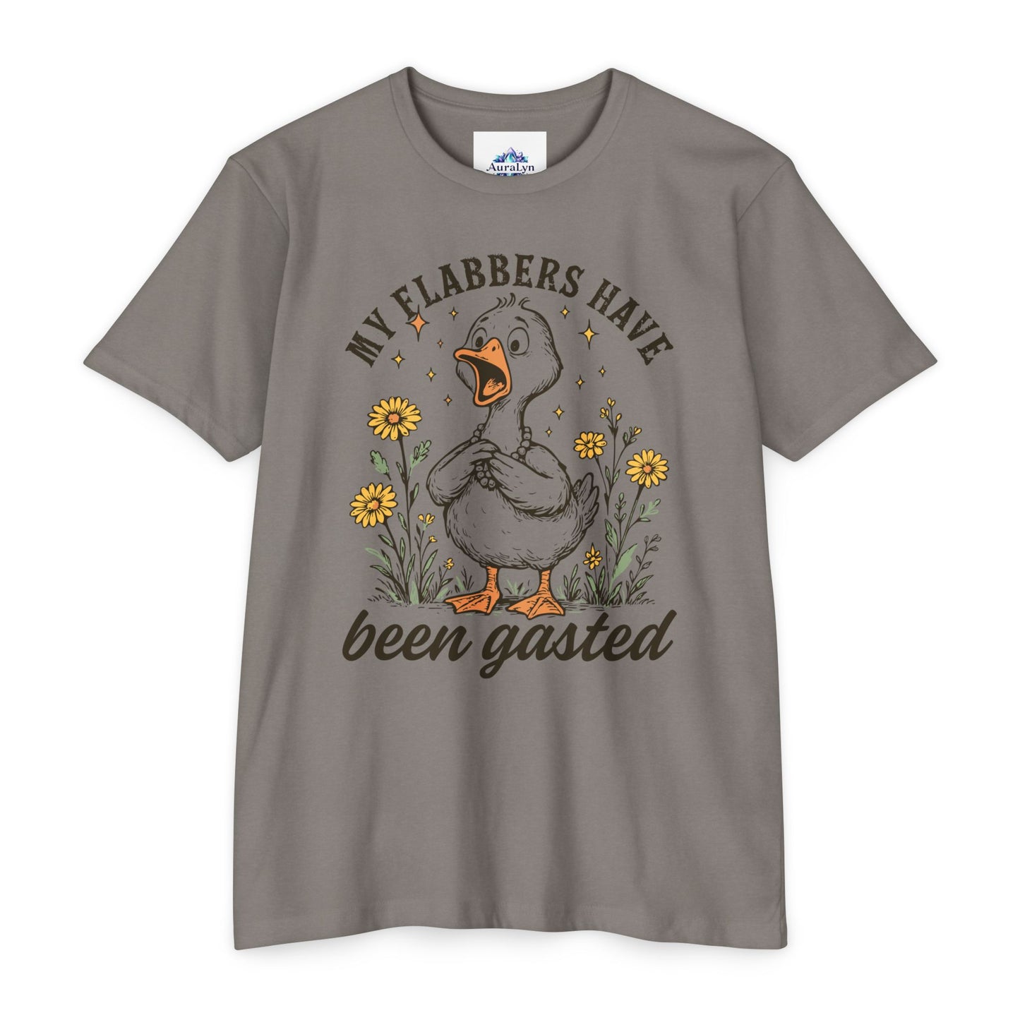 My Flabbers Have Been Gasted Duck T-Shirt — Funny Vintage Duck Graphic Tee