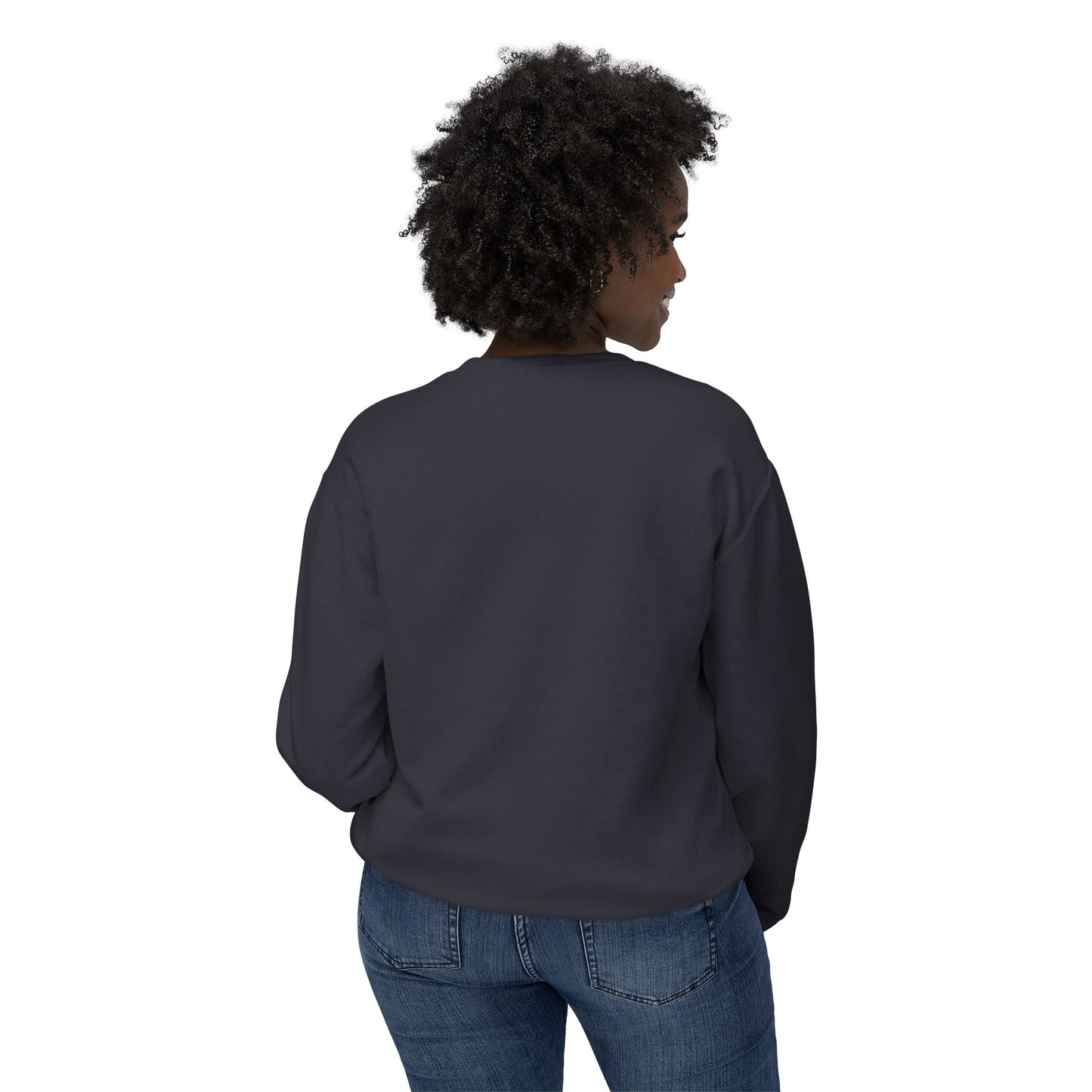 Crewneck Sweatshirt — "Surround Yourself with Positive Vibes"