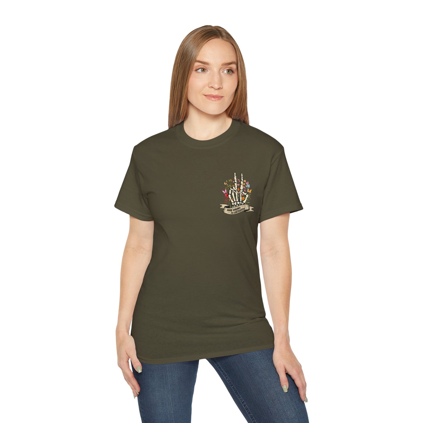“Good Energy is Contagious” Graphic T-Shirt
