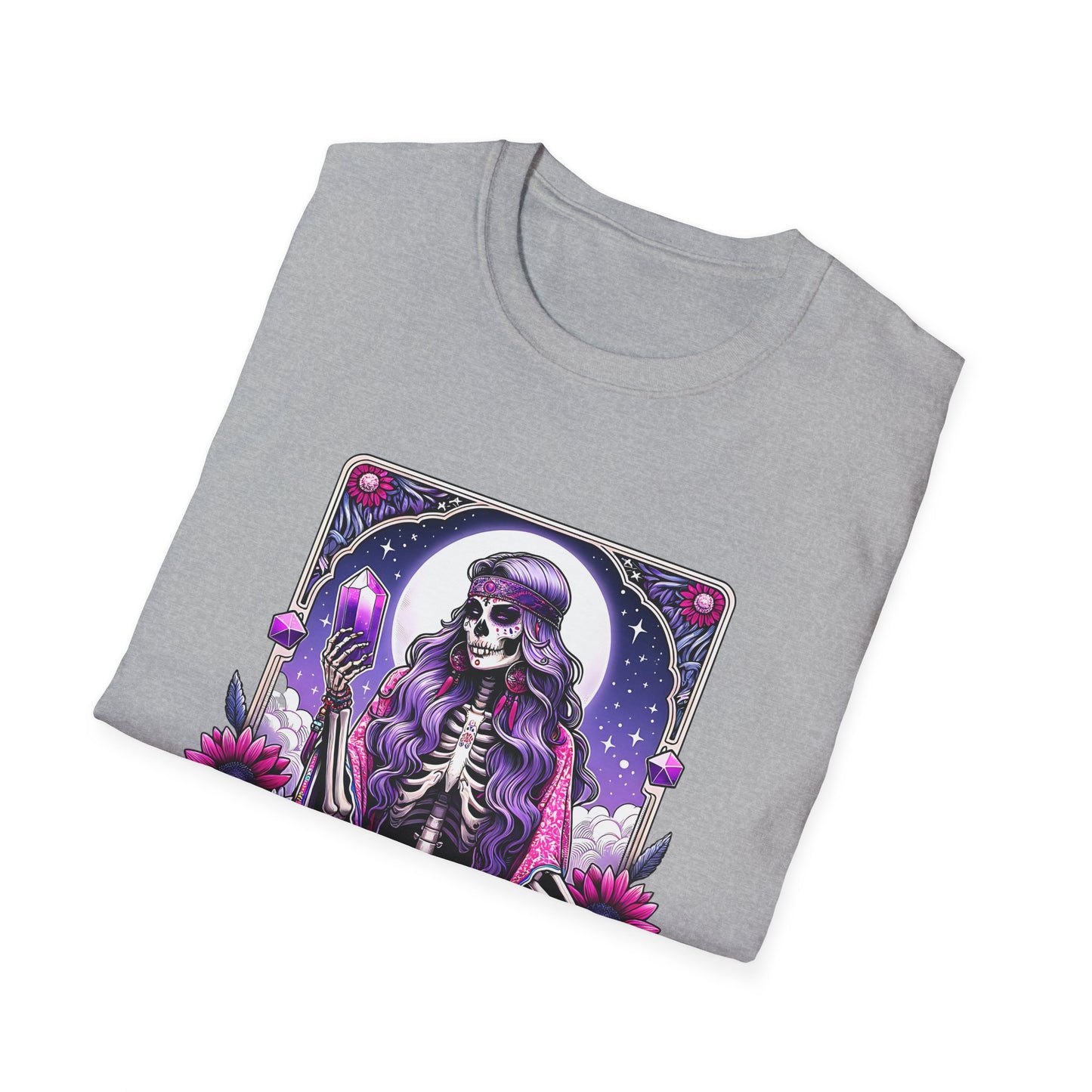 Spiritual Baddie Skeleton Tarot T-Shirt