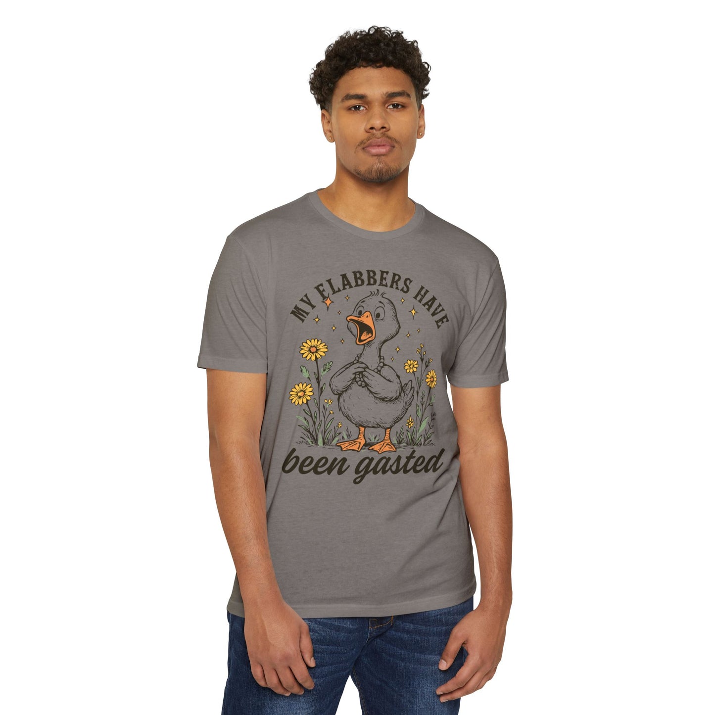 My Flabbers Have Been Gasted Duck T-Shirt — Funny Vintage Duck Graphic Tee