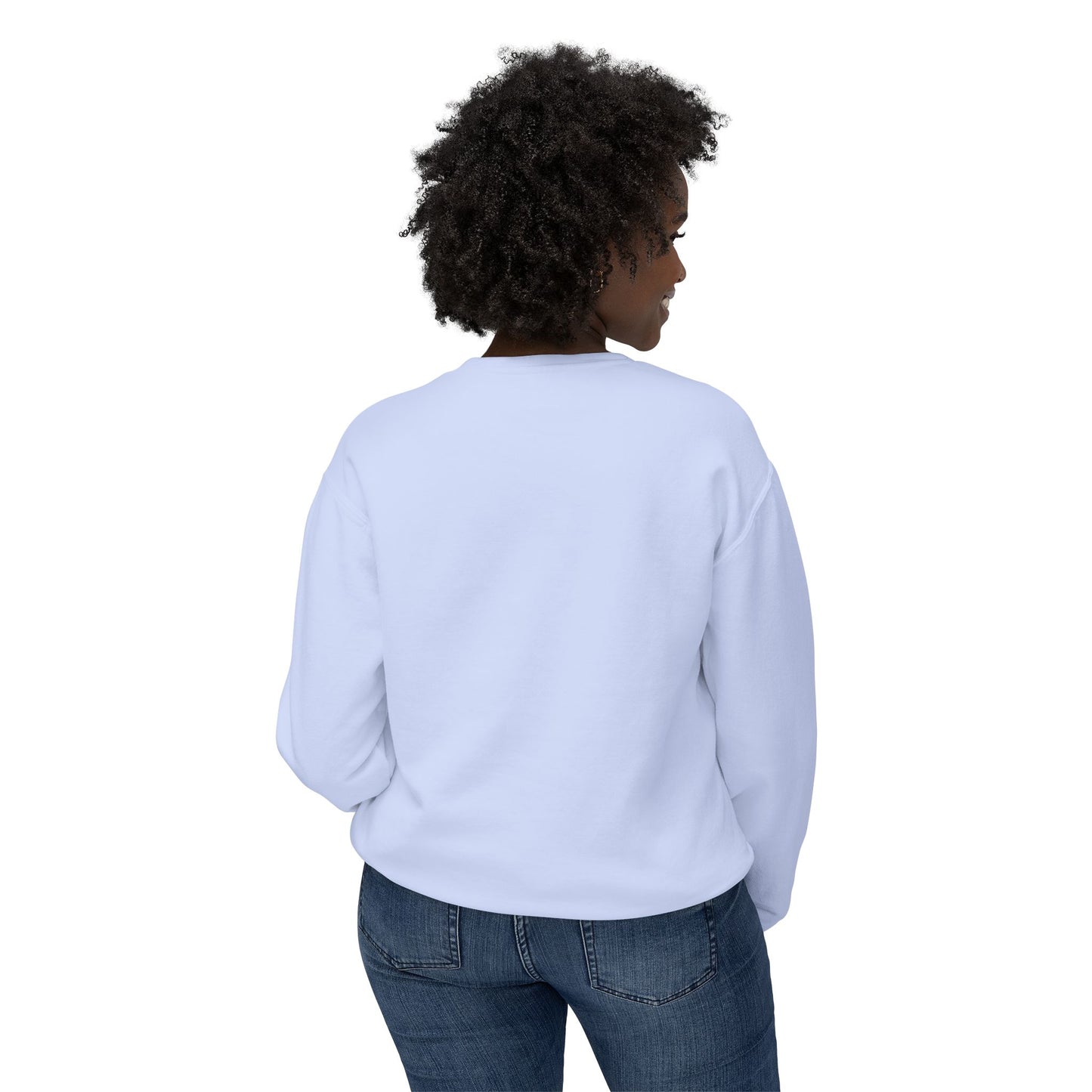 Crewneck Sweatshirt — "Surround Yourself with Positive Vibes"