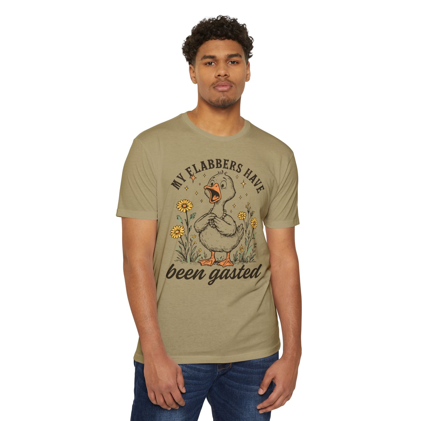 My Flabbers Have Been Gasted Duck T-Shirt — Funny Vintage Duck Graphic Tee