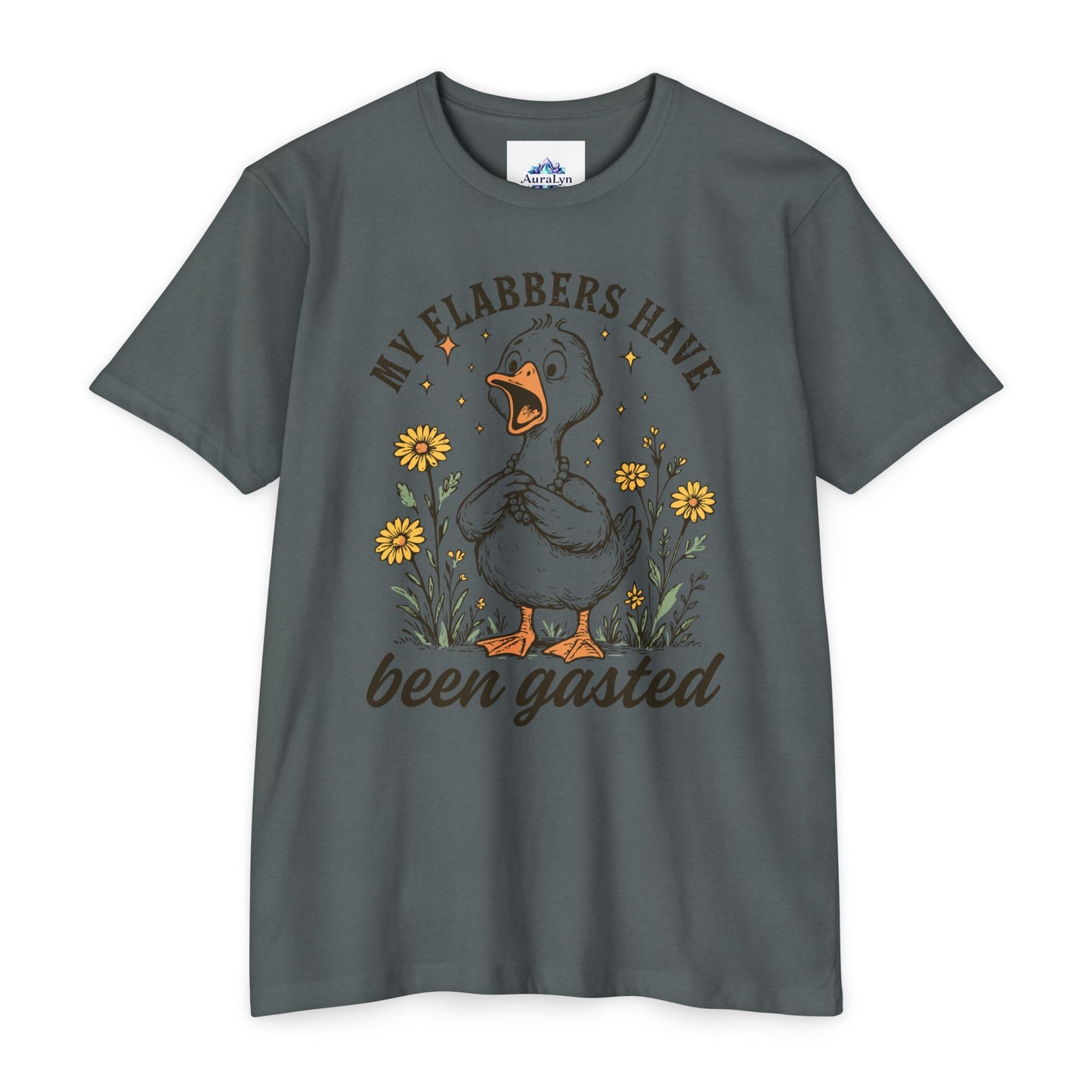 My Flabbers Have Been Gasted Duck T-Shirt — Funny Vintage Duck Graphic Tee