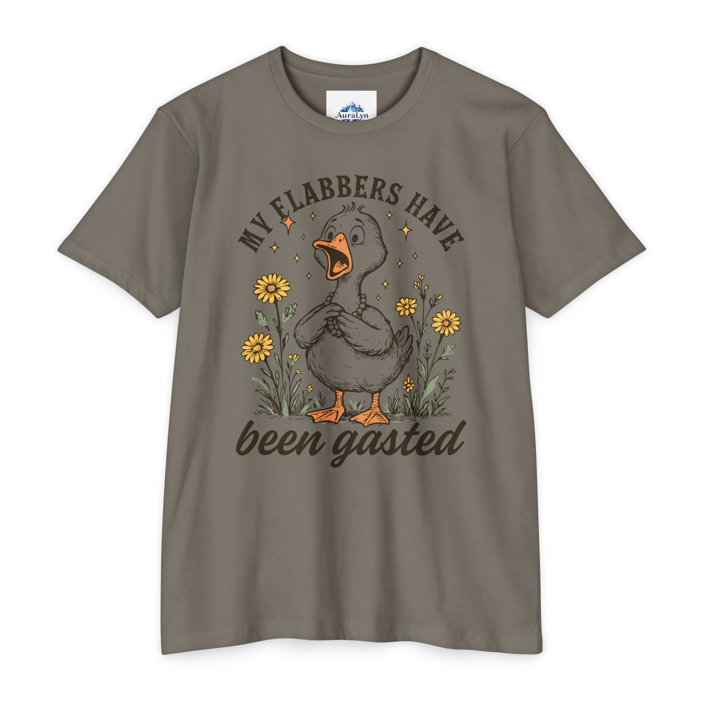 My Flabbers Have Been Gasted Duck T-Shirt — Funny Vintage Duck Graphic Tee