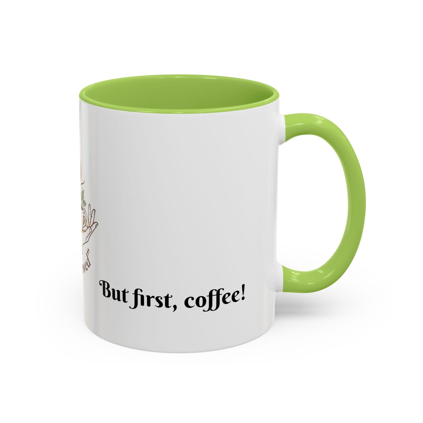 Coffee Mug — "Soul Brewed" Spiritual Coffee Cup (But First, Coffee!)