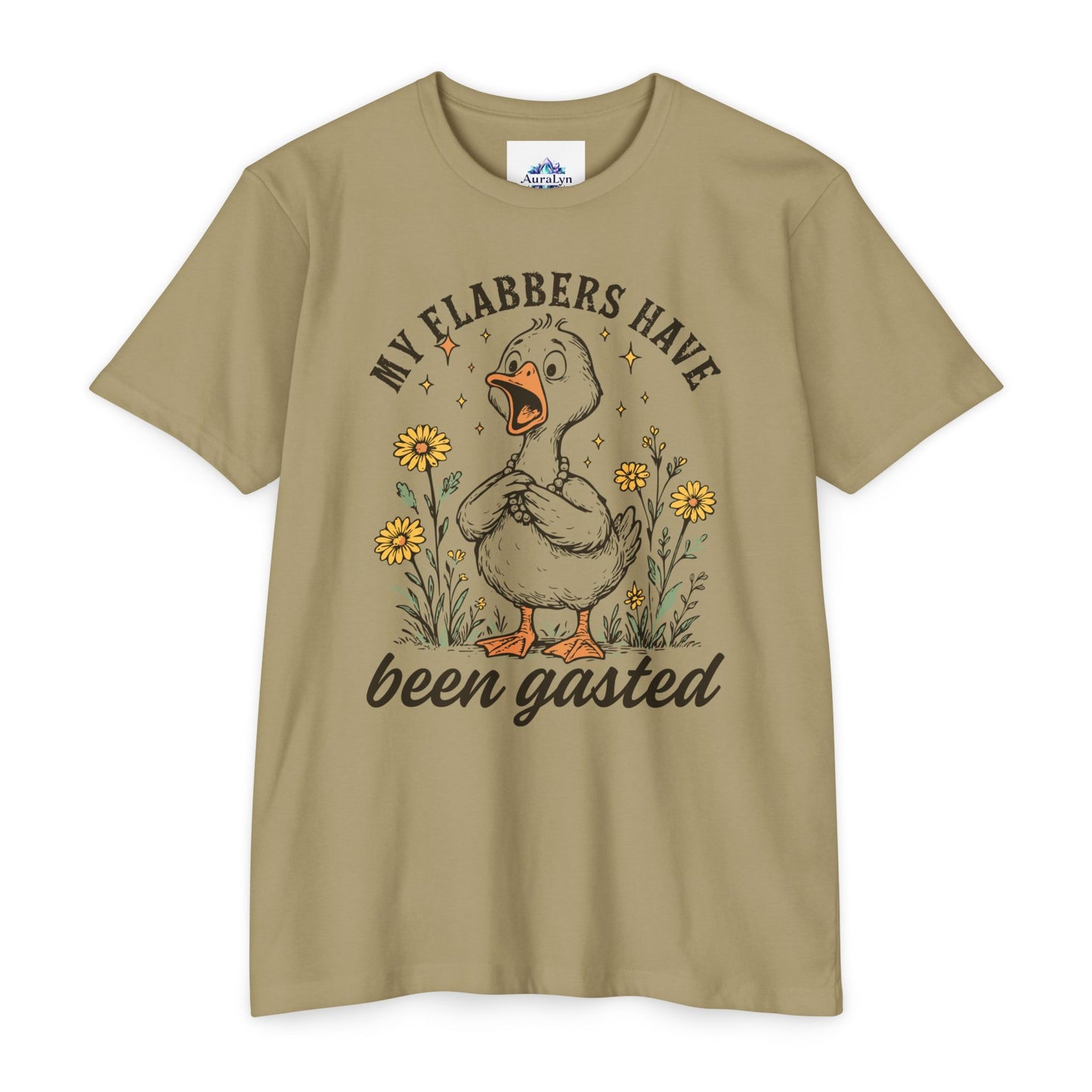 My Flabbers Have Been Gasted Duck T-Shirt — Funny Vintage Duck Graphic Tee