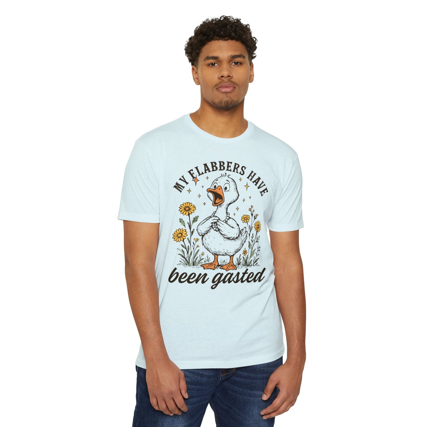 My Flabbers Have Been Gasted Duck T-Shirt — Funny Vintage Duck Graphic Tee