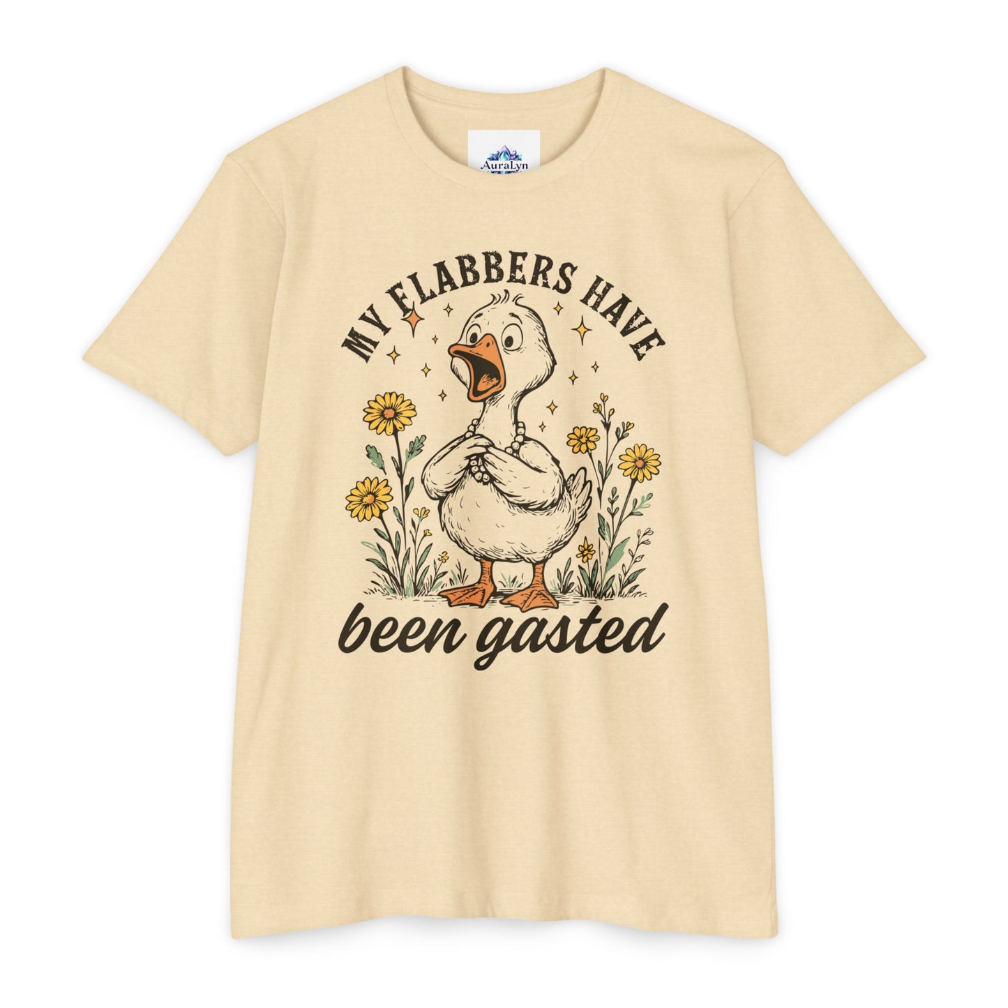 My Flabbers Have Been Gasted Duck T-Shirt — Funny Vintage Duck Graphic Tee
