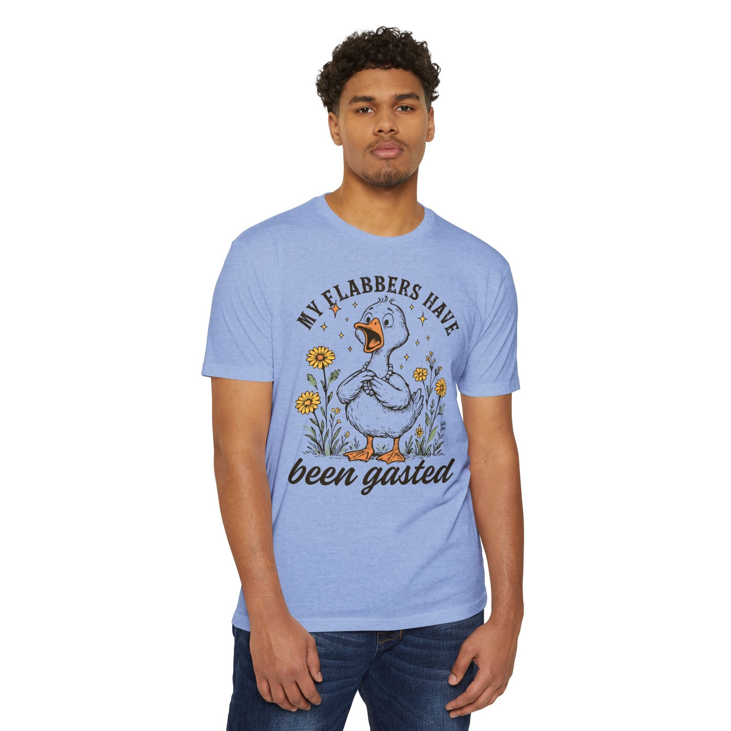 My Flabbers Have Been Gasted Duck T-Shirt — Funny Vintage Duck Graphic Tee