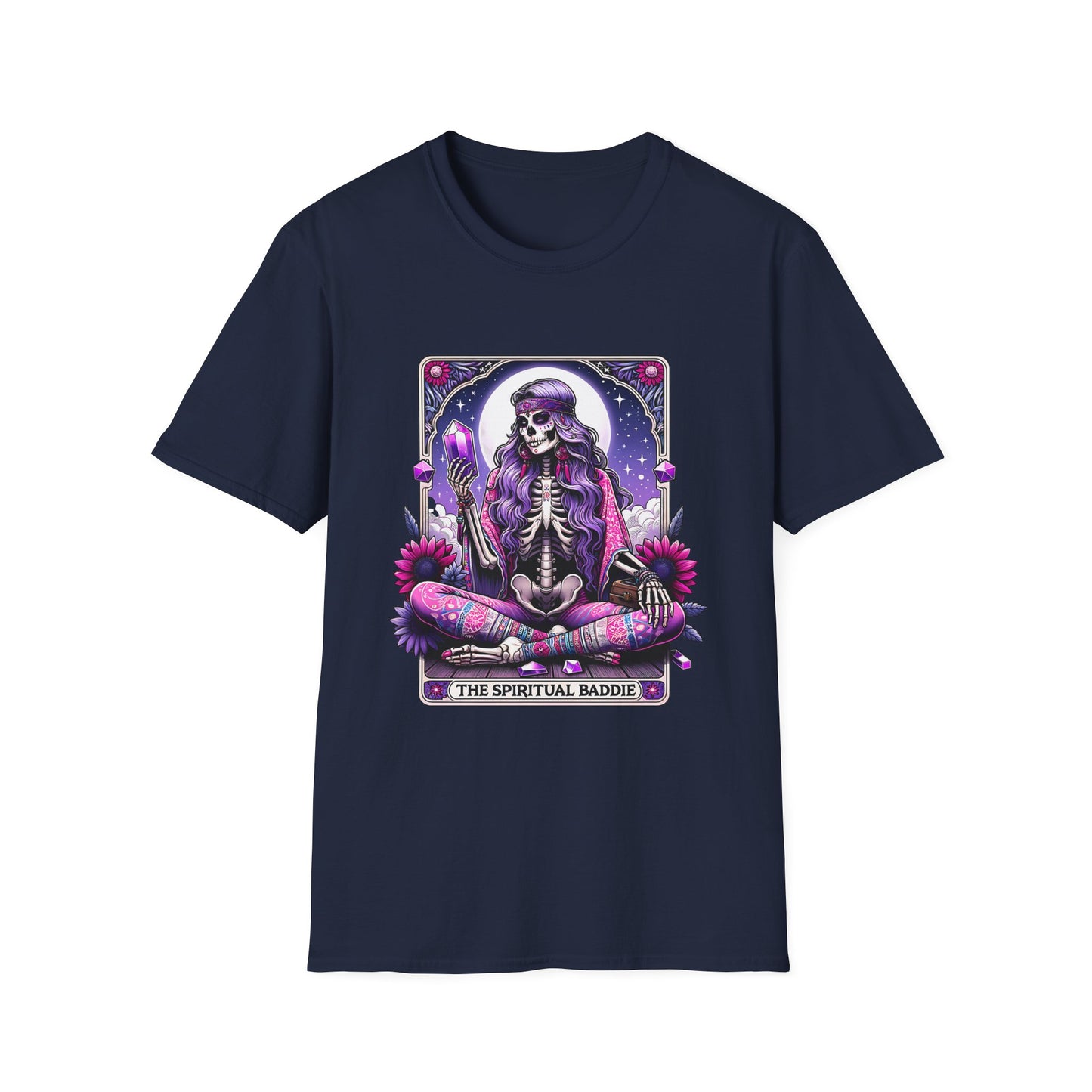 Spiritual Baddie Skeleton Tarot T-Shirt