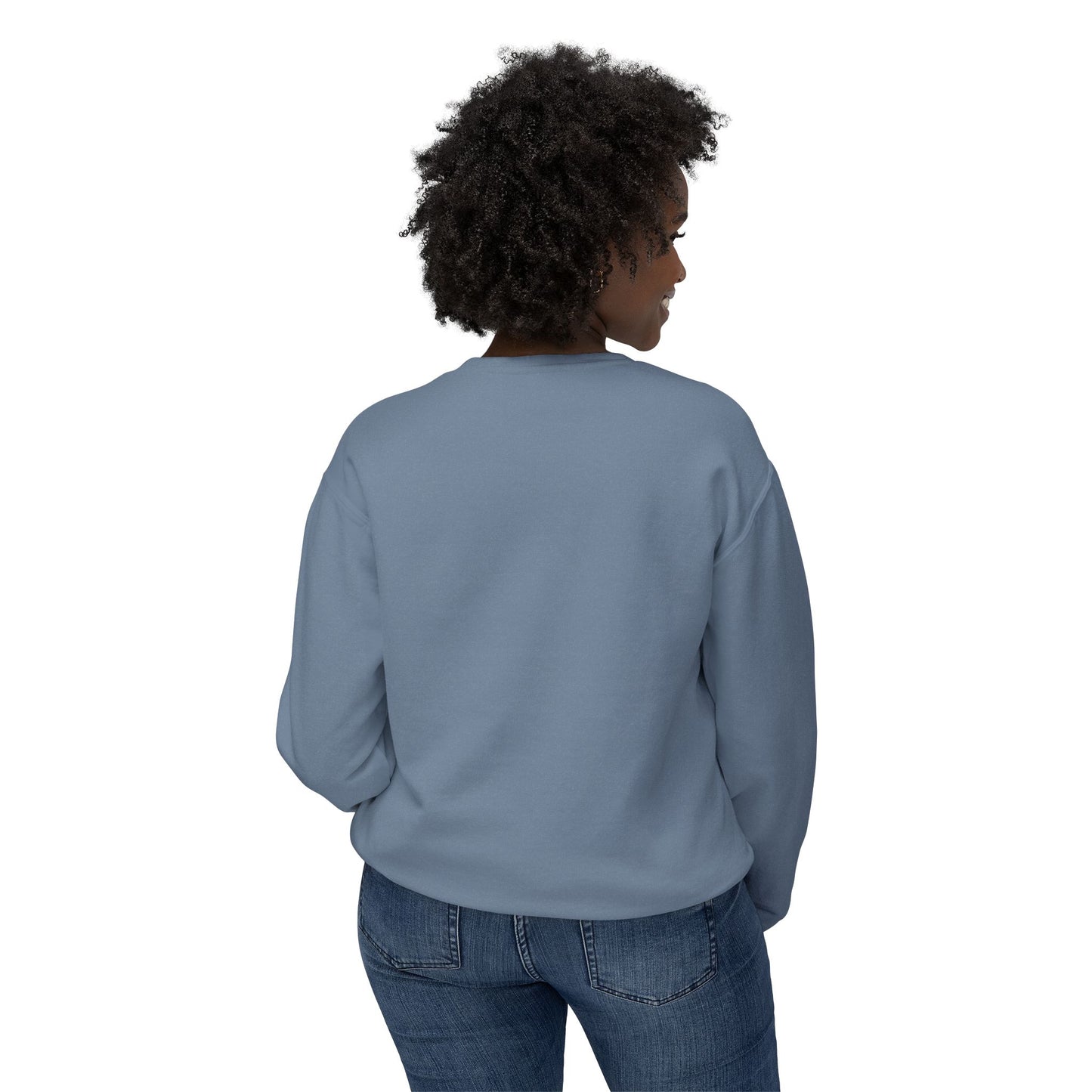 Crewneck Sweatshirt — "Surround Yourself with Positive Vibes"