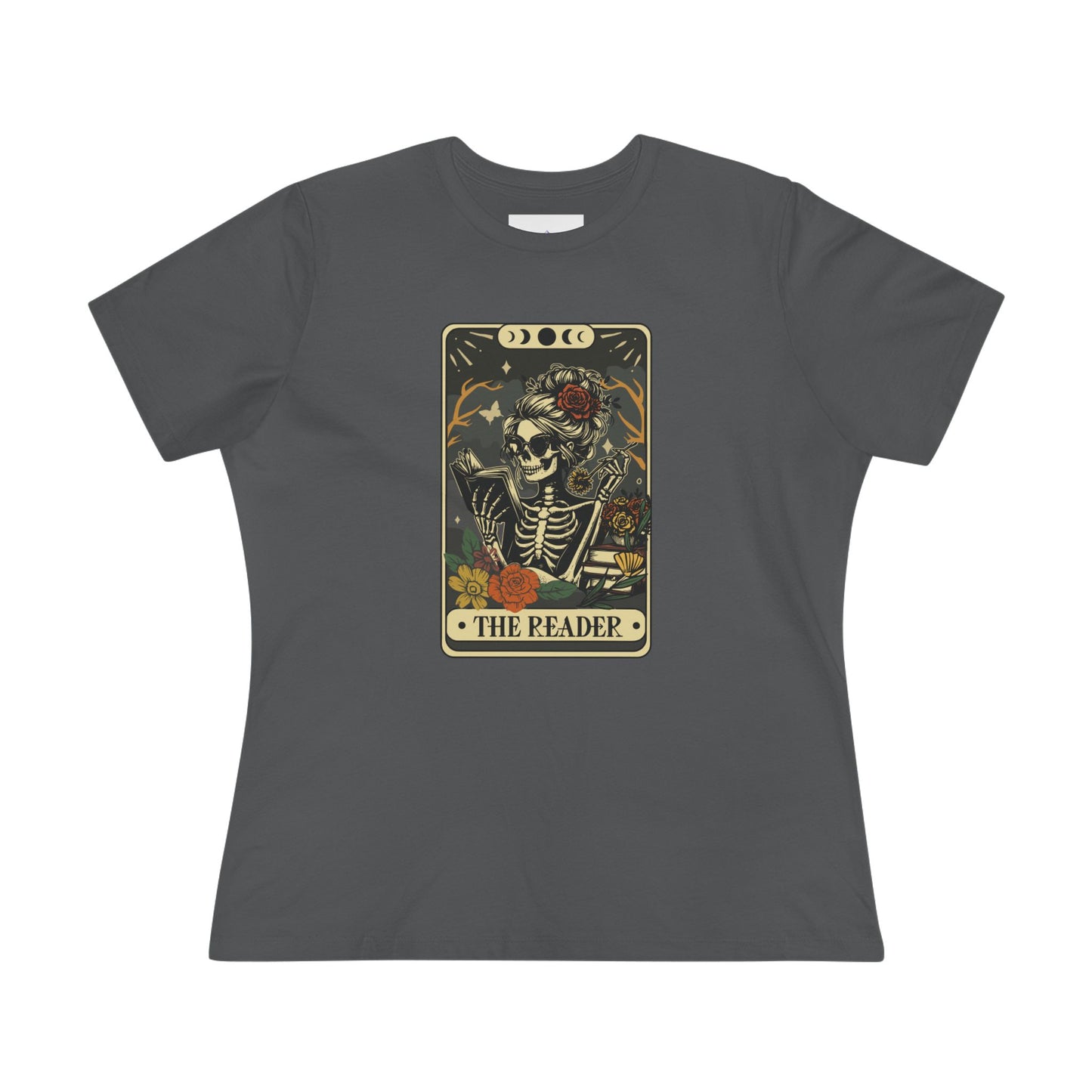 Tarot Skeleton “The Reader” Women's Cotton Tee