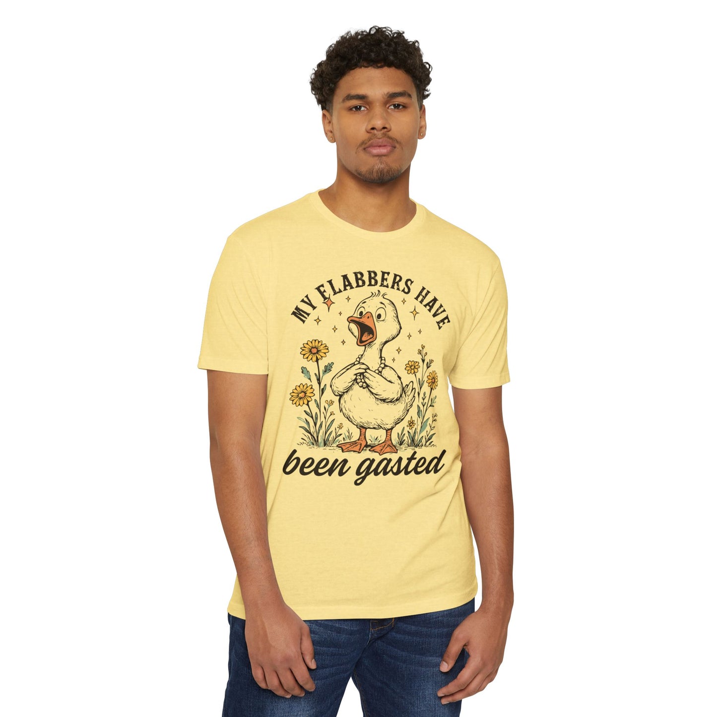 My Flabbers Have Been Gasted Duck T-Shirt — Funny Vintage Duck Graphic Tee