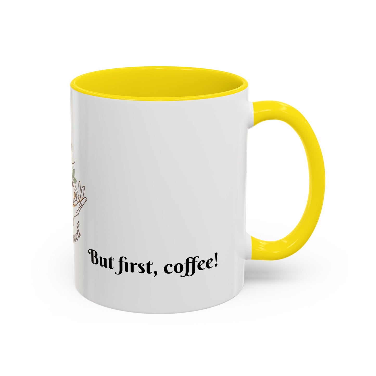 Coffee Mug — "Soul Brewed" Spiritual Coffee Cup (But First, Coffee!)