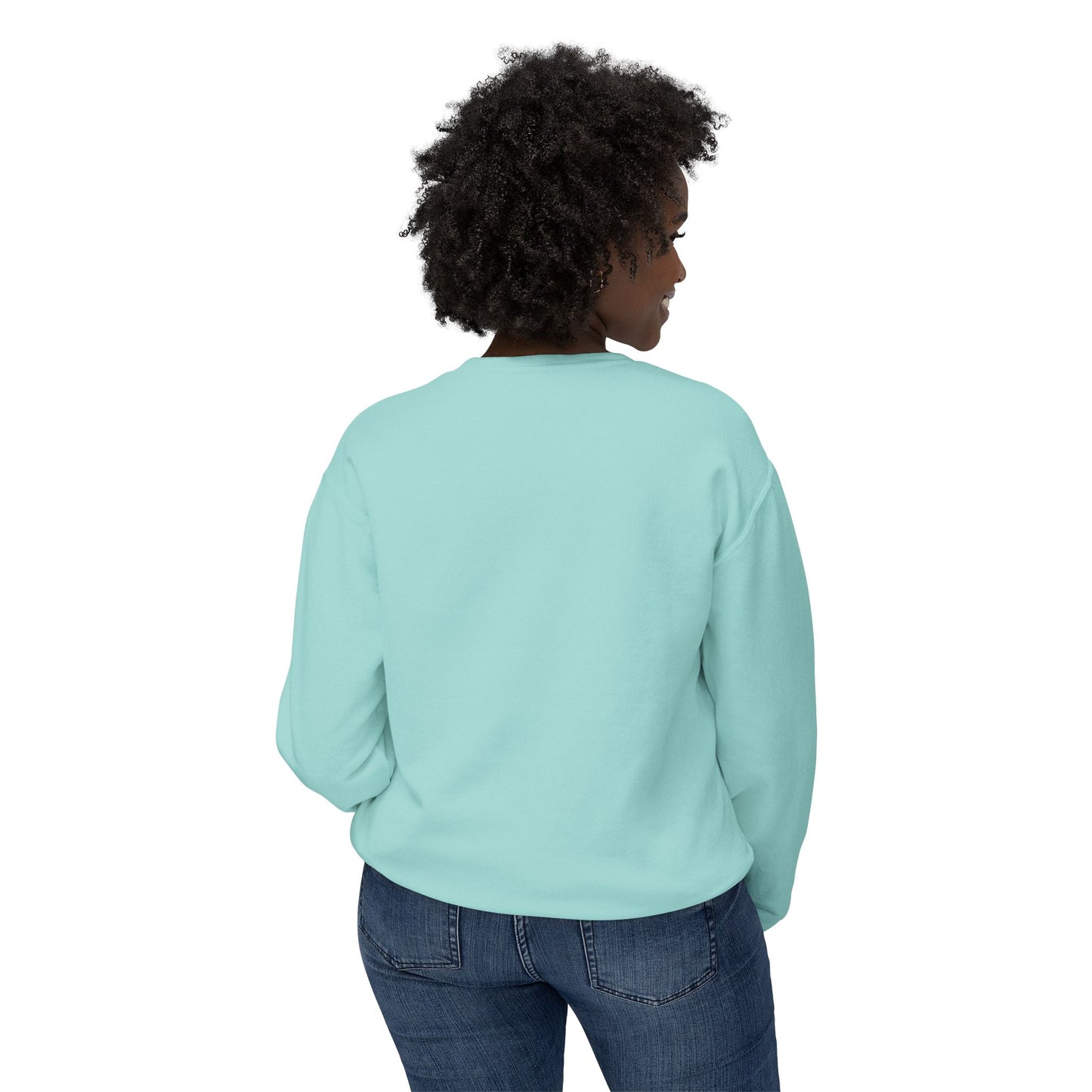 Crewneck Sweatshirt — "Surround Yourself with Positive Vibes"