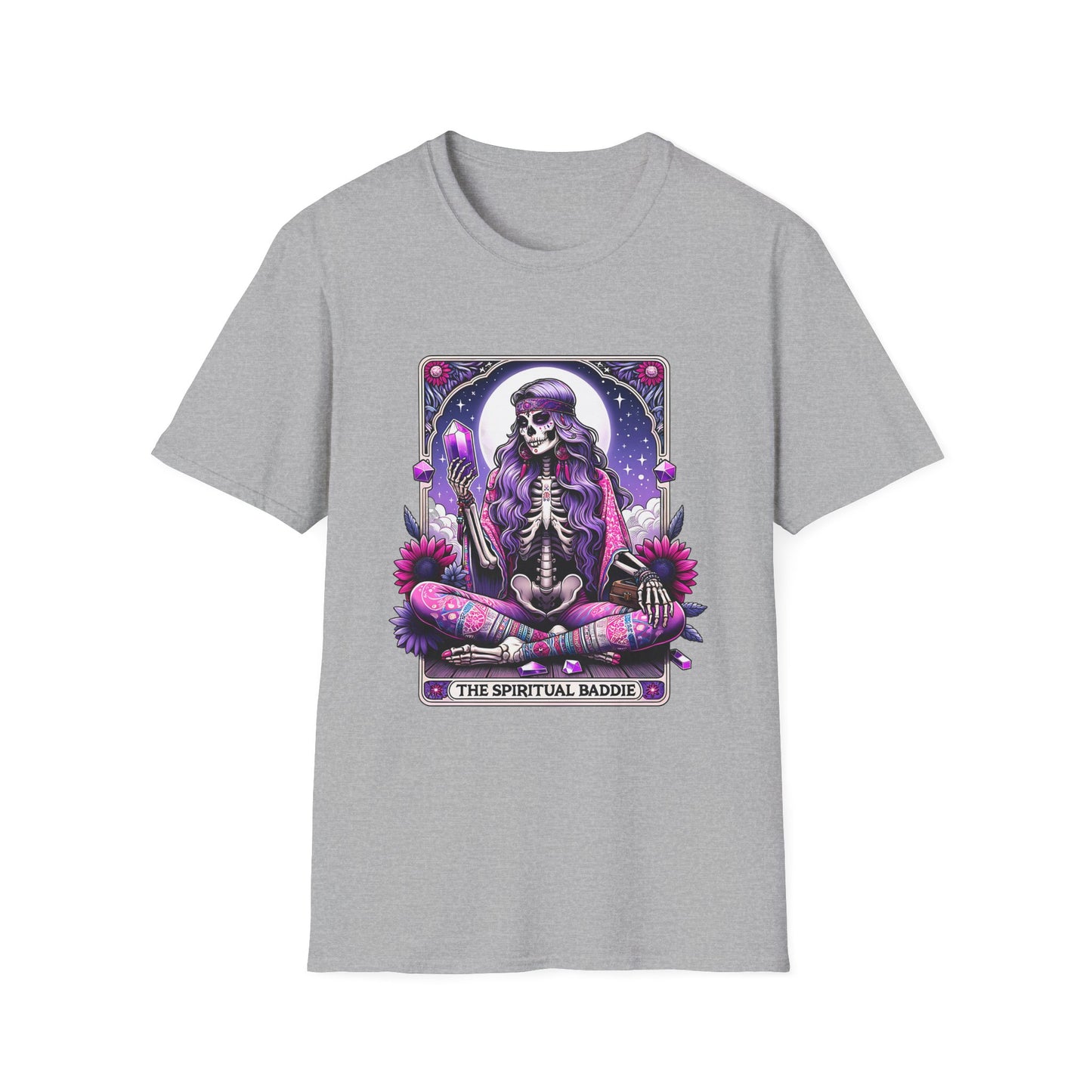 Spiritual Baddie Skeleton Tarot T-Shirt