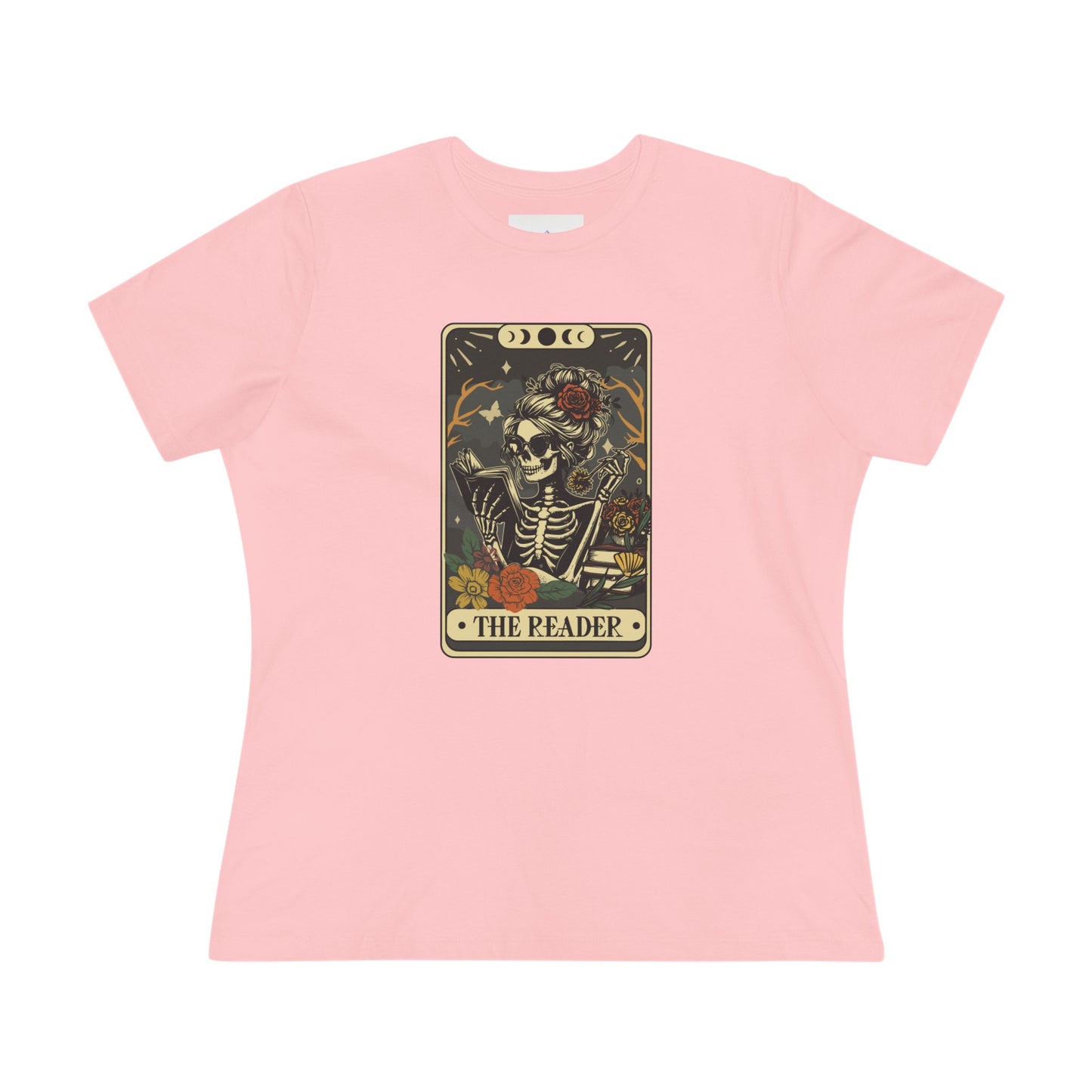 Tarot Skeleton “The Reader” Women's Cotton Tee