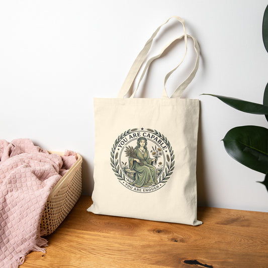 Tote Bag - "You Are Capable" -Virgo