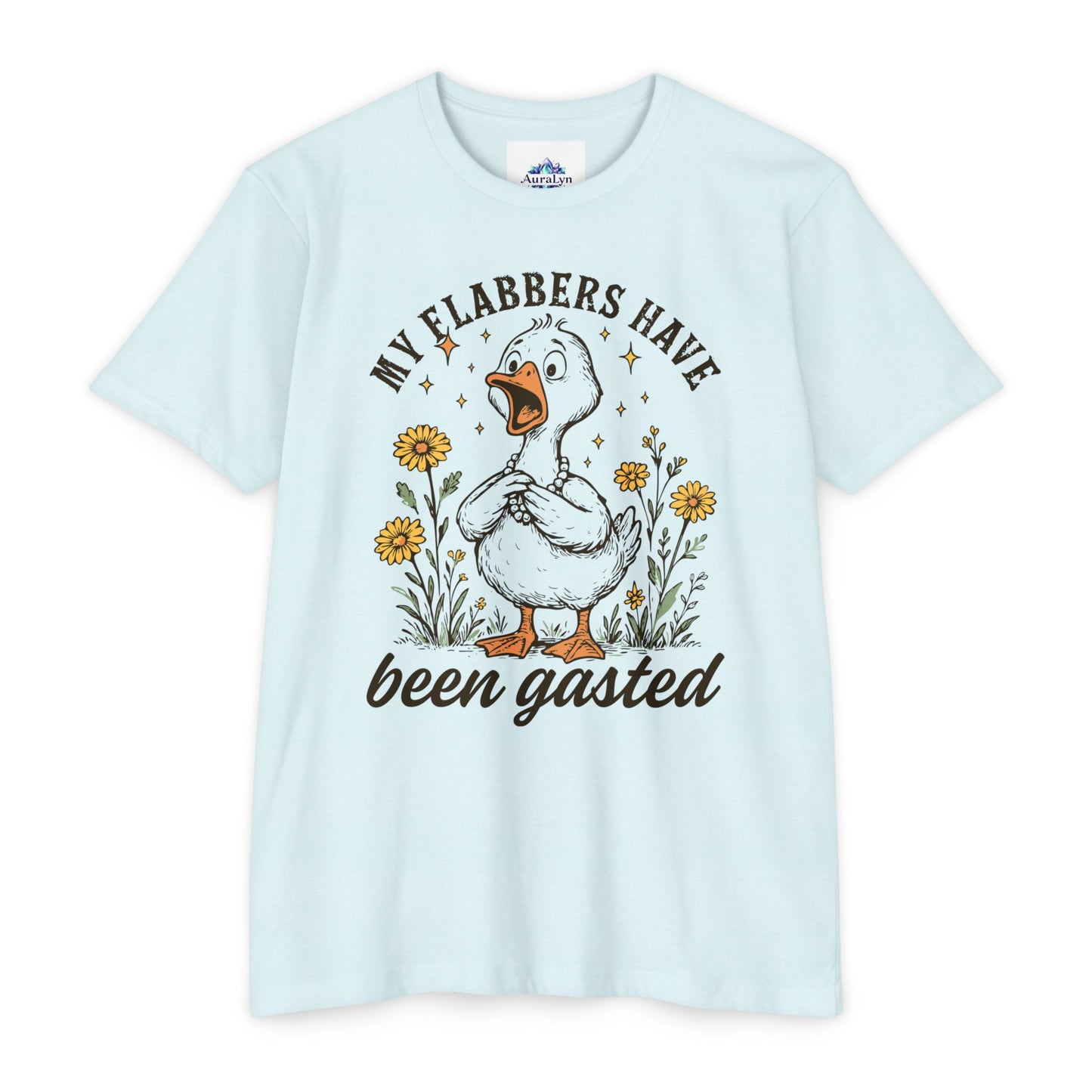 My Flabbers Have Been Gasted Duck T-Shirt — Funny Vintage Duck Graphic Tee