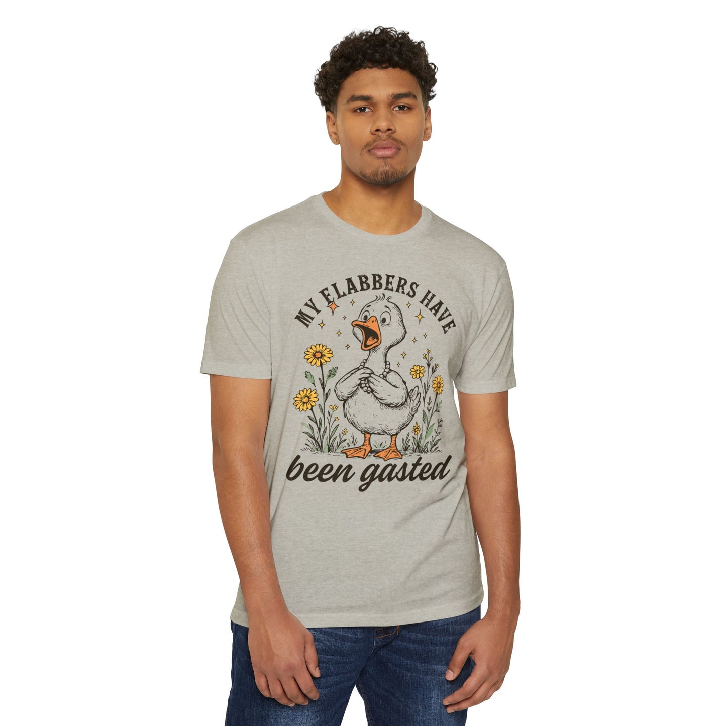 My Flabbers Have Been Gasted Duck T-Shirt — Funny Vintage Duck Graphic Tee
