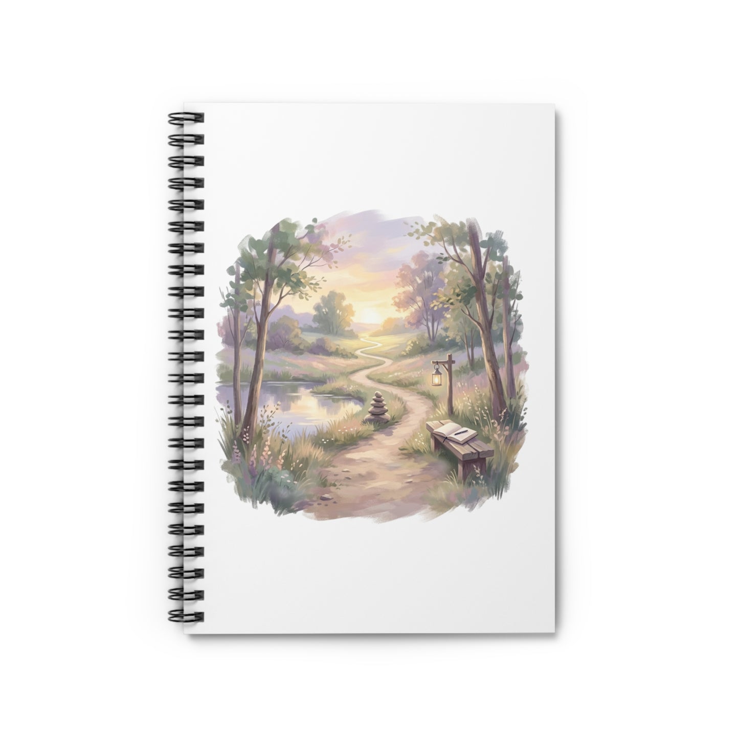 Scenic Sunrise Journal — Spiral Ruled Notebook