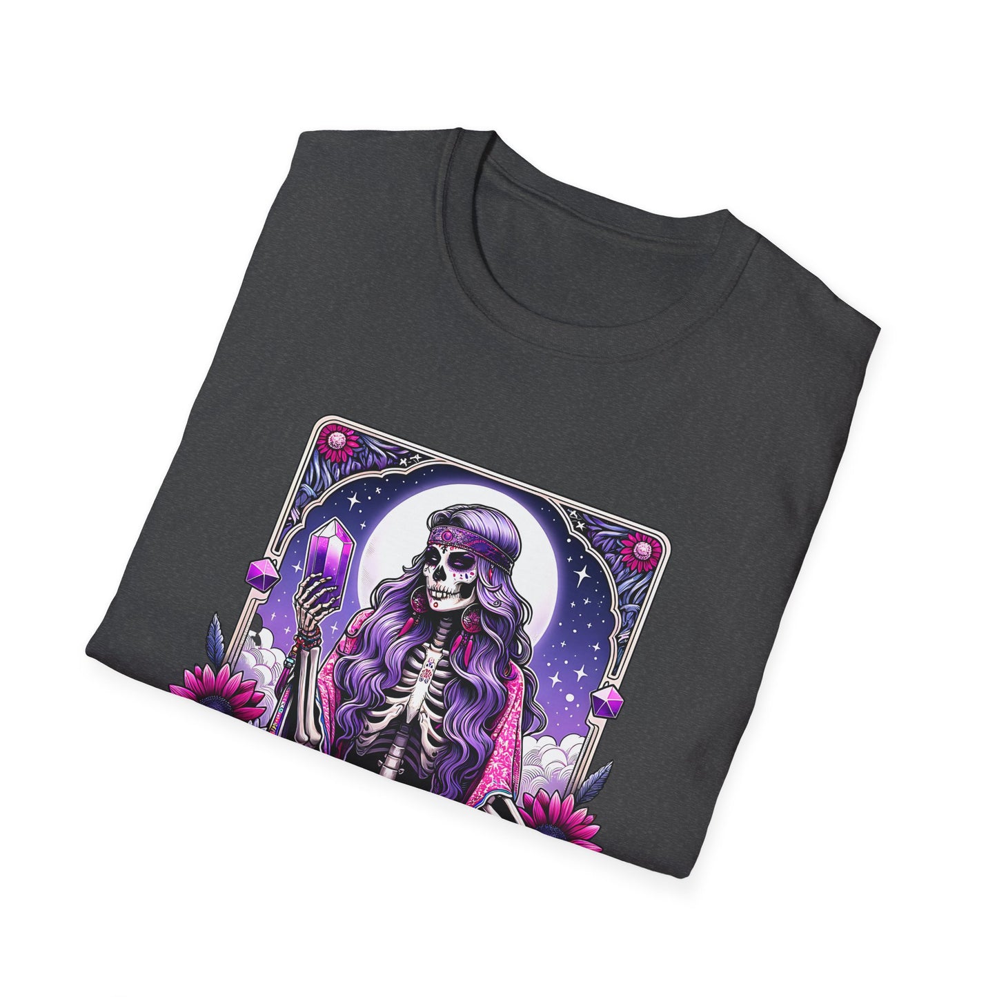 Spiritual Baddie Skeleton Tarot T-Shirt