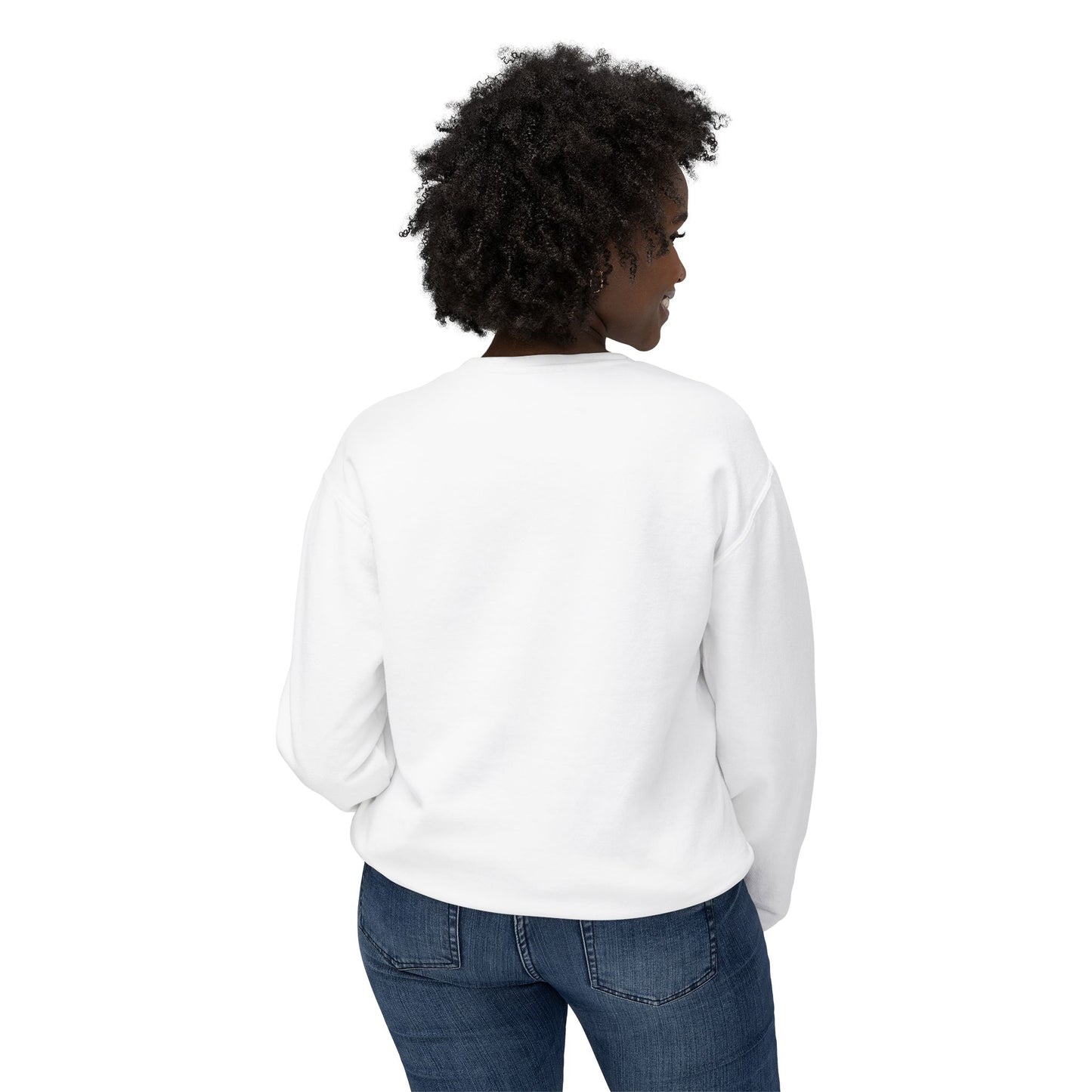 Crewneck Sweatshirt — "Surround Yourself with Positive Vibes"
