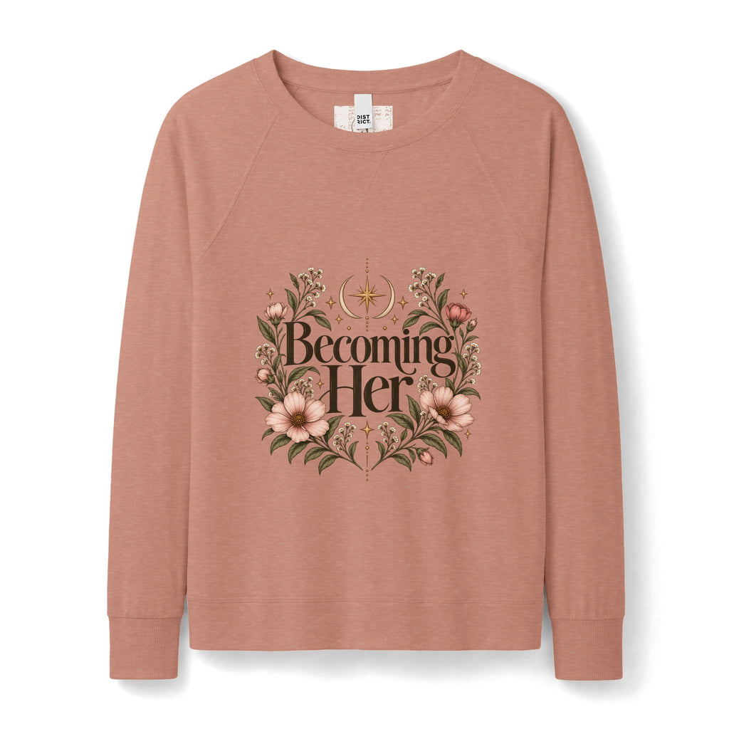 Becoming Her Floral Crewneck Sweatshirt 🌸✨