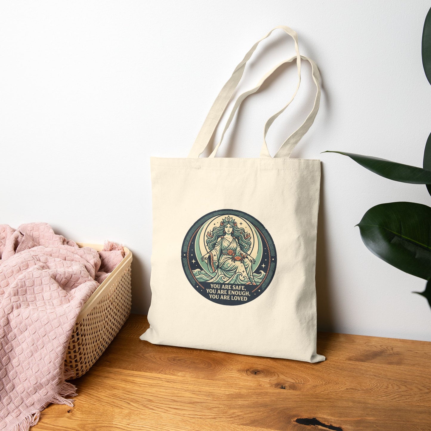 Canvas Tote Bag — 'You Are Seen, You Are Heard, You Are Loved' -Cancer