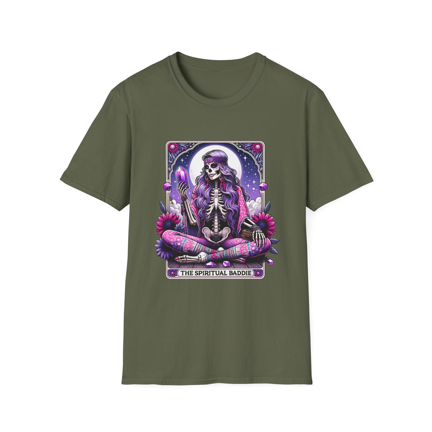 Spiritual Baddie Skeleton Tarot T-Shirt